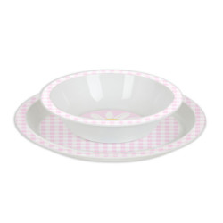 SET DE PLATOS Y CUBIERTOS PREESCOLAR "FLOR" SAFTA22 VAC 342290933