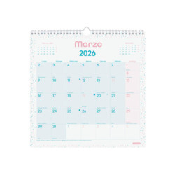CALENDARIO PARED CHIC ES30X30 2026 TURQ.+ FINOCAM26 787005826 300 X 5 X 310 MM