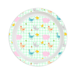 SET DE PLATOS Y CUBIERTOS PREESCOLAR "GRANJA" SAFTA22 VAC 342292933