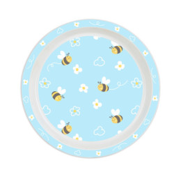 SET DE PLATOS Y CUBIERTOS PREESCOLAR "ABEJA" SAFTA22 VAC 342294933