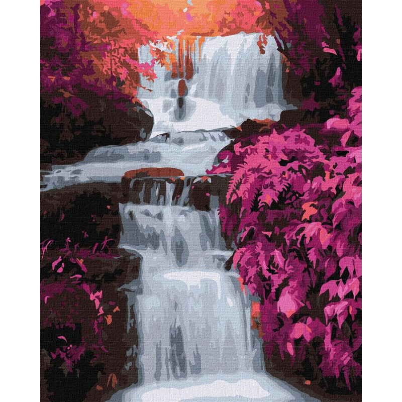 LIENZO IDEYKA 40*50 PARA PINTAR POR NUMEROS 2862 CASCADA PRECISION