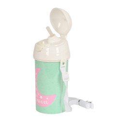 BOTELLA 500ML APERTURA AUTOM. CON PAJITA BLACKFIT8 "MOON" SAFTA25 ENERO 342340899