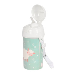 BOTELLA 500ML APERTURA AUTOM. CON PAJITA SAFTA PREESCOLAR "OVEJITA" SAFTA23 ENERO 342357899