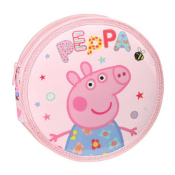 ESTUCHE CREMA REDONDO 18 PCS. PEPPA PIG "HAVING FUN" 412272633 3,5*21 SAFTA22