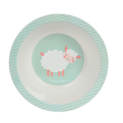 SET DE PLATOS Y CUBIERTOS SAFTA PREESCOLAR "OVEJITA" SAFTA23 ENERO 342357933