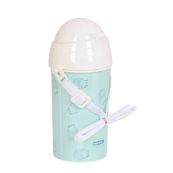 BOTELLA 500ML APERTURA AUTOM. CON PAJITA SAFTA PREESCOLAR "ERIZO" SAFTA23 ENERO 342359899