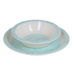 SET DE PLATOS Y CUBIERTOS SAFTA PREESCOLAR "ERIZO" SAFTA23 ENERO 342359933
