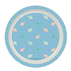 SET DE PLATOS Y CUBIERTOS SAFTA PREESCOLAR "ELEFANTES" 342390933 SAFTA23 VAC