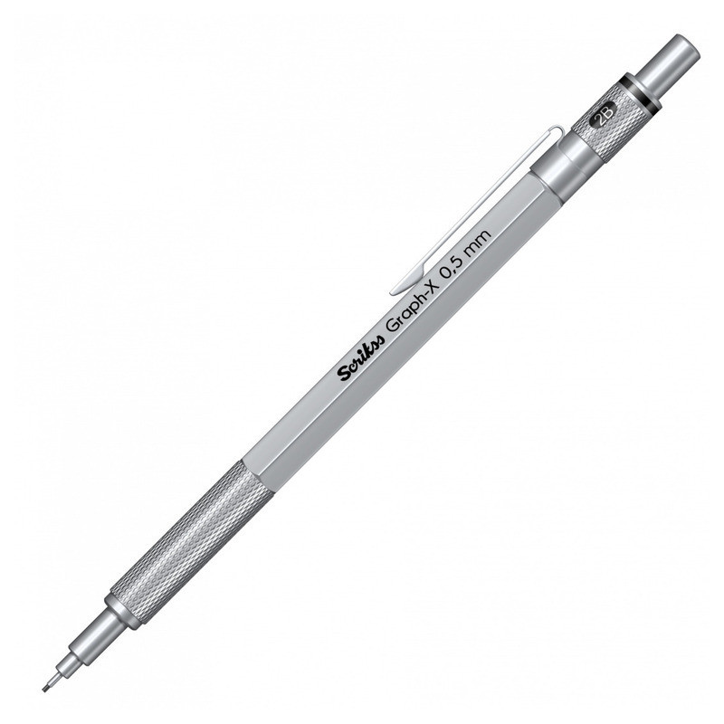 PORTAMINAS 0,5MM SCRIKSS GRAPH-X ALUMINIO COLORES C/ESTUCHE 72971