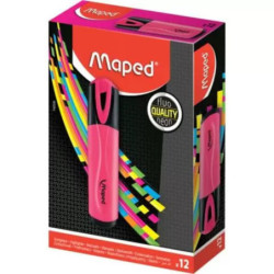 MARCD.FLUOR MAPED FLUO PEPS COLOR ROSA CAJA 12U 742536