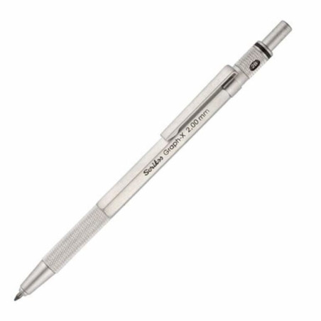 PORTAMINAS 2,00MM SCRIKSS GRAPH-X ALUMINIO COLORES C/ESTUCHE 66352