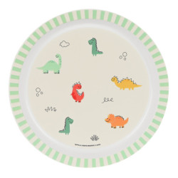 SET DE PLATOS Y CUBIERTOS SAFTA PREESCOLAR "DINOS" 342392933 SAFTA23 VAC