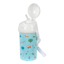 BOTELLA 500ML APERTURA AUTOM. CON PAJITA SAFTA PREESCOLAR "COCHES" SAFTA25 ENERO 342493899
