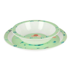 SET DE PLATOS, CUBIERTOS Y VASO SAFTA PREESCOLAR "FIESTA" SAFTA25 ENERO 342494933