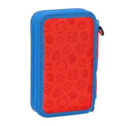 PLUMIER DOBLE PQÑO 28 PCS SUPER MARIO SAFTA22 VAC 412108854