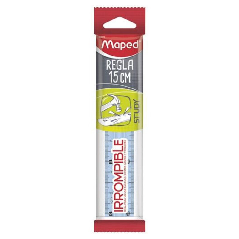 REGLA MAPED IRROMPIBLE 15CM TRANSLUCIDA 245320