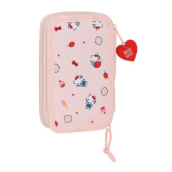 ESTUCHE CREMA DOBLE PEQ 28 PCS HELLO KITTY "HAPPINESS GIRL" 412116854 19,5*12,5 SAFTA22