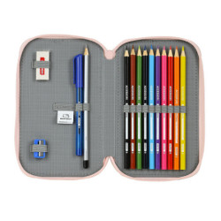 ESTUCHE CREMA DOBLE PEQ 28 PCS HELLO KITTY "HAPPINESS GIRL" 412116854 19,5*12,5 SAFTA22