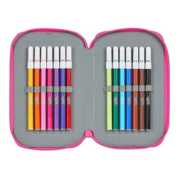ESTUCHE CREMA DOBLE PEQ 28 PCS LOL SURPRISE! "ART CLUB" 412120854 19,5*12,5 SAFTA22