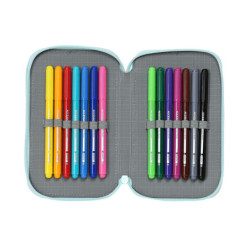 PLUMIER DOBLE PQÑO 28 PCS BABY SHARK "BEACH DAY" SAFTA23 ENERO 412160854