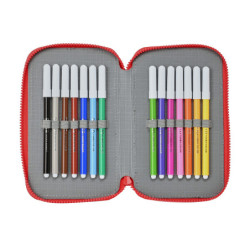 ESTUCHE CREMA DOBLE PEQ 28 PCS CARS "DOUBLE VISION" 412211854 19,5*12,5 SAFTA22