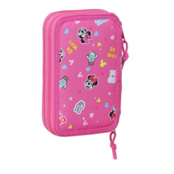 ESTUCHE CREMA DOBLE PEQ 28 PCS MINNIE MOUSE "LUCKY" 412212854 19,5*12,5 SAFTA22