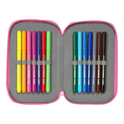 ESTUCHE CREMA DOBLE PEQ 28 PCS MINNIE MOUSE "LUCKY" 412212854 19,5*12,5 SAFTA22