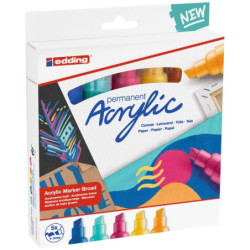 MARCADOR EDDING N.º 5000 PACK 5 ACRILICOS 5-10 MM ABSTRACTO 5-S-999 UNIDAD