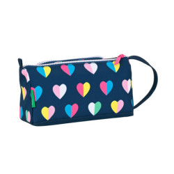 PORTATODO CON BOLSILLO DESPLEGABLE VACIO BENETTON "CORAZONES" 412250917 11*20 SAFTA22