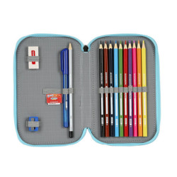 ESTUCHE CREMA DOBLE PEQ 28 PCS SUPERTHINGS "KAZOOM KIDS" 412276854 19,5*12,5 SAFTA22