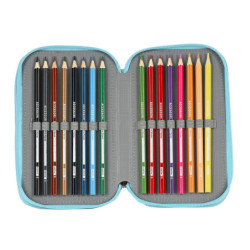 ESTUCHE CREMA TRIPLE 36 PCS SUPERTHINGS "KAZOOM KIDS" 412276857 19,5*12,5 SAFTA22