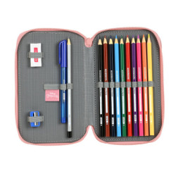 ESTUCHE CREMA DOBLE PEQ 28 PCS PRINCESAS DISNEY "DREAM IT" 412280854 19,5*12,5 SAFTA22