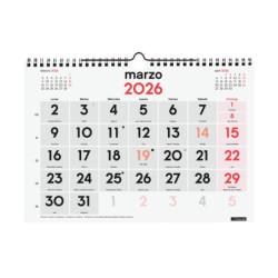 CALENDARIO PARED N.GRANDES M 2026+ FINOCAM26 780000026 300 X 5 X 220 MM