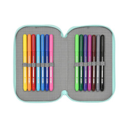 PLUMIER DOBLE PQÑO 28 PCS PEPPA PIG "COSY CORNER" SAFTA23 ENERO 412290854