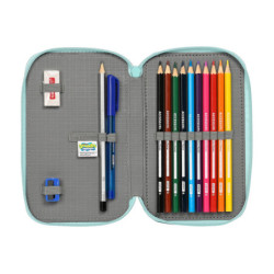 PLUMIER DOBLE PQÑO 28 PCS BOB ESPONJA "STAY POSITIVE" SAFTA23 ENERO 412291854