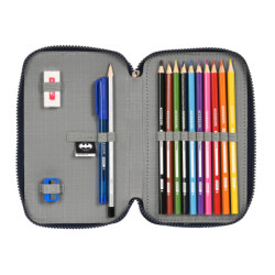 PLUMIER DOBLE PQÑO 28 PCS BATMAN "LEGENDARY" 412304854 SAFTA24