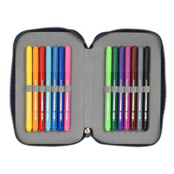 PLUMIER DOBLE PQÑO 28 PCS BATMAN "LEGENDARY" 412304854 SAFTA24