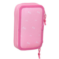 PLUMIER DOBLE PQÑO 28 PCS BARBIE "GIRL" SAFTA23 ENERO 412310854