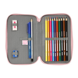 PLUMIER DOBLE PQÑO 28 PCS GLOWLAB "HEARTS" SAFTA23 ENERO 412317854