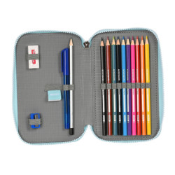 PLUMIER DOBLE PQÑO 28 PCS MOOS "GARDEN" 412318854 SAFTA23 VAC