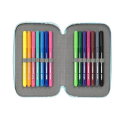 PLUMIER DOBLE PQÑO 28 PCS RECICLADO GLOWLAB KIDS "CUTE DOLL" SAFTA23 ENERO 412323854