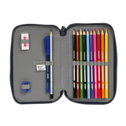 PLUMIER DOBLE PQÑO 28 PCS F.C.BARCELONA CORPORATIVA SAFTA23 ENERO 412325854