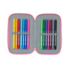 PLUMIER DOBLE PQÑO 28 PCS MINNIE MOUSE "LOVING" 412334854 SAFTA24