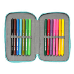 PLUMIER DOBLE PQÑO 28 PCS BABY SHARK "SURFING" SAFTA23 SEP 412360854