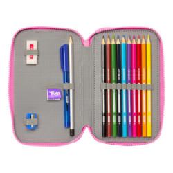 PLUMIER DOBLE PQÑO 28 PCS TROLLS 3 SAFTA23 SEP 412361854