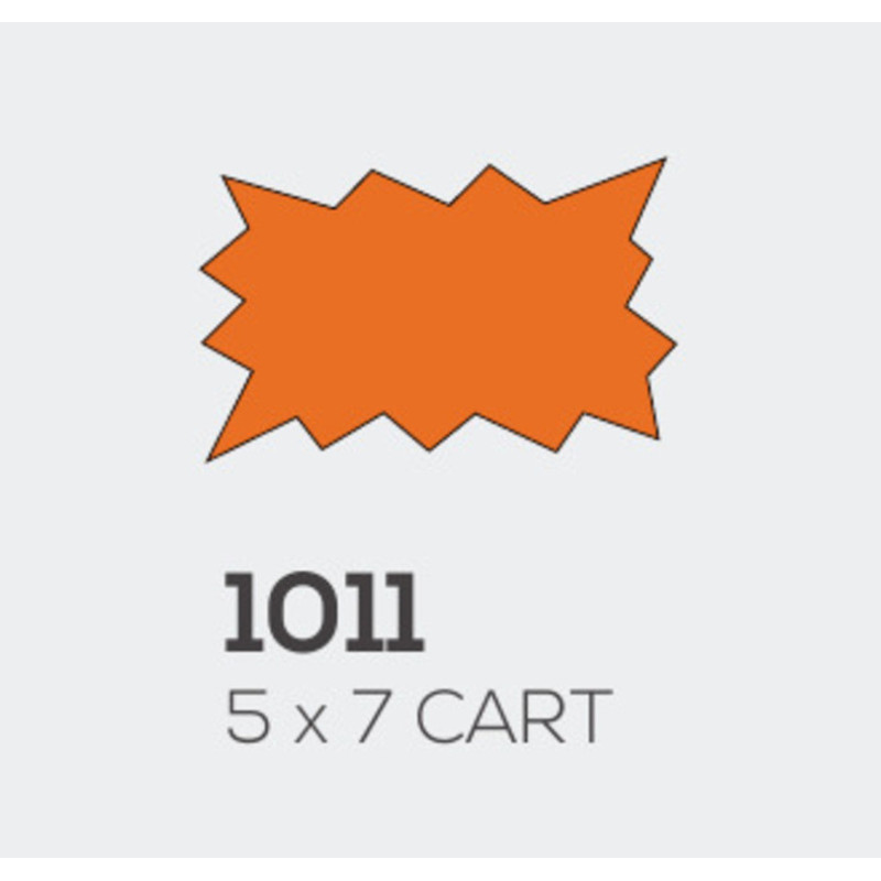 LETRERO CARTULINA EXPLOSION PEQUEÑO 5*7 PTE 50U