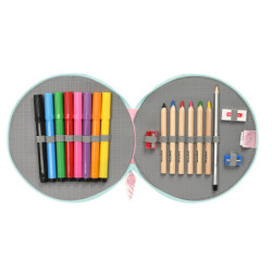 PLUMIER REDONDO 18 PCS. PEPPA PIG "ICE CREAM" 412372633 SAFTA24