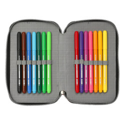 PLUMIER DOBLE PQÑO 28 PCS AVENGERS "SUPER HEROES" SAFTA23 ENERO 412379854