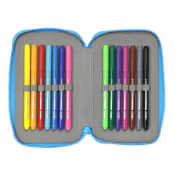 PLUMIER DOBLE PQÑO 28 PCS PJMASKS 412386854 SAFTA23 VAC