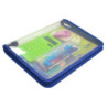 CARPETA A-4 OFFICE BOX ZIPPER TRANSPARENTE CREMALLERA 57561 BORDE AZUL UNIDAD